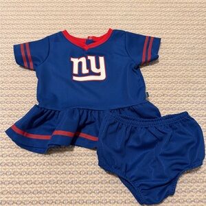 Gerber NFL NY Giants Baby Girl Dress and Diaper Cover Set